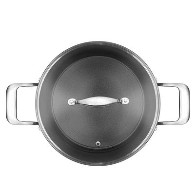 Caçarola Antiaderente Oxford Gourmet Martelado Preta 28cm para Indução e Forno