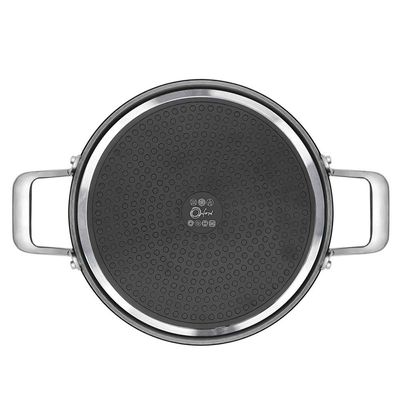 Caçarola Antiaderente Oxford Gourmet Martelado Preta 28cm para Indução e Forno