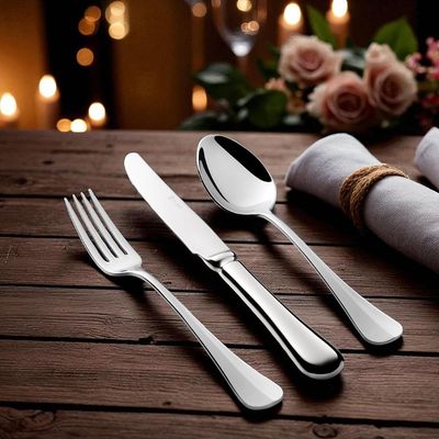 Faqueiro em aço inox Saint James Manchester 101 peças: Elegância e durabilidade para a sua mesa