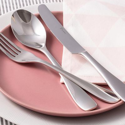 Faqueiro em aço inox Saint James Serenity 101 peças: Requinte e durabilidade para a sua mesa
