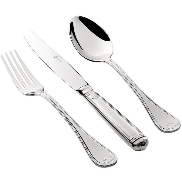 Faqueiro em aço inox Saint James Pérola 130 peças: Requinte e sofisticação para sua mesa