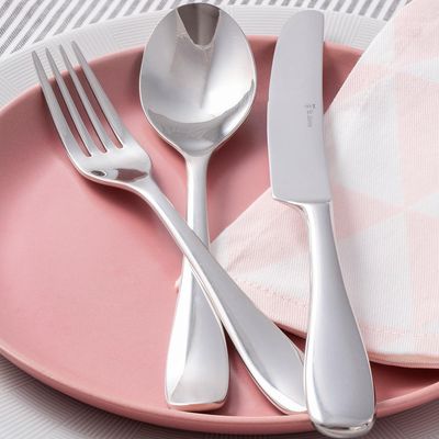 Faqueiro em aço inox Saint James Serenity 101 peças: Requinte e durabilidade para a sua mesa