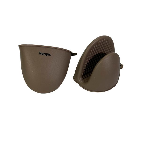 Jogo de luvas de silicone Kenya 2 peças 11x8cm cinza
