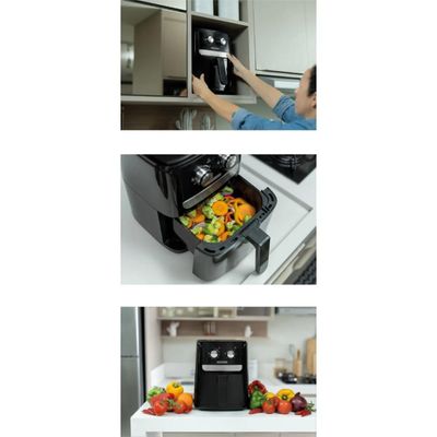 Fritadeira Airfryer sem óleo Black+Decker 4 litros preta AFM4-B2 220v