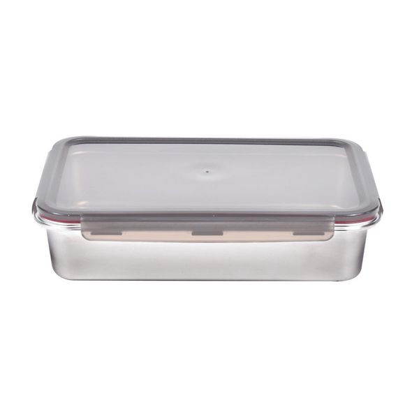 Pote Retangular em Aço Inox 5 Litros Kenya