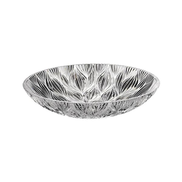Centro de Mesa em Cristal Ecológico Bohemia Onion Design Folhas 26x6cm