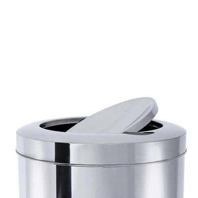 Lixeira em inox com tampa basculante Brinox Decorline 7,8L