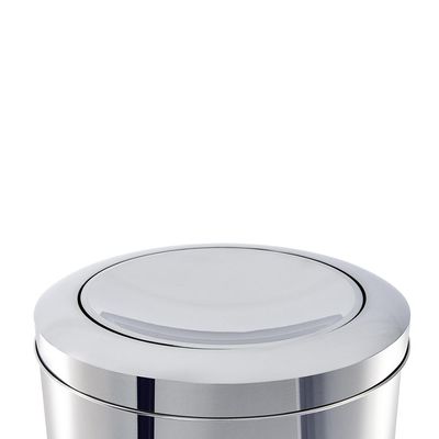 Lixeira em inox com tampa basculante Brinox Decorline 7,8L