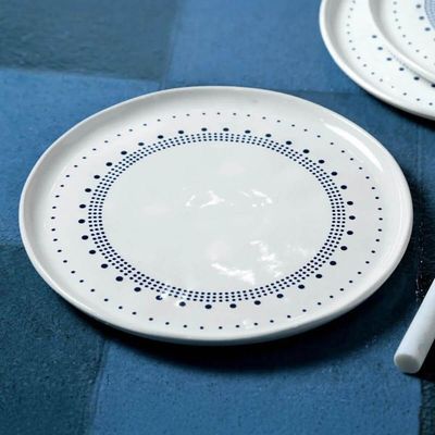 Jogo 12 Pratos Rasos Stoneware Porto Brasil 27,5cm Eventos Artesanal Bio Astral