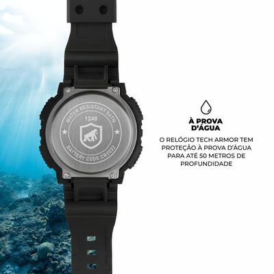 Relógio Tech Armor Preto - Gshield