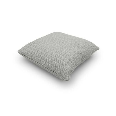 Capa De Almofada Decorativa Tricot Golden Com Zíper Prata