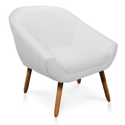 Kit 01 Namoradeira 02 Lugares E 02 Poltronas Giovana Corino Castanho Branco