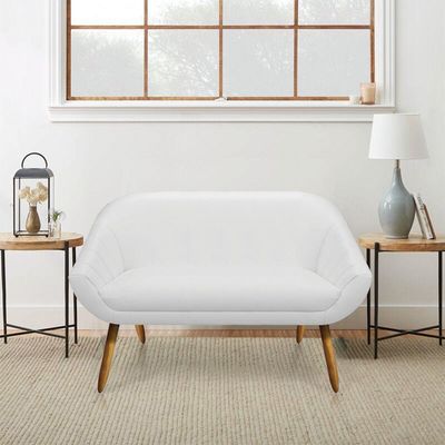 Kit 01 Namoradeira 02 Lugares E 02 Poltronas Giovana Corino Castanho Branco