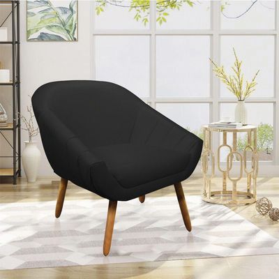 Kit 01 Namoradeira 02 Lugares E 02 Poltronas Giovana Corino Castanho Preto