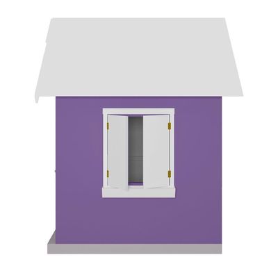 Casinha De Brinquedo Com Floreiros Mdf Lilás/branco - Criança Feliz