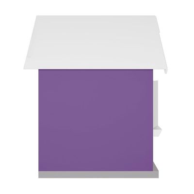 Casinha De Brinquedo Com Floreiros Mdf Lilás/branco - Criança Feliz