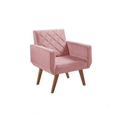 Poltrona 1 Lugar Anabelle Unidecor Rosa