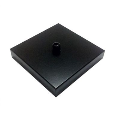 Kit/5 Canopla Lustre Pendente Quadrado Md-1005 12x12x2cm Preto