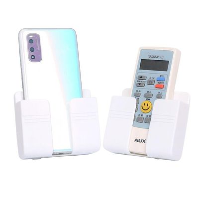 Suporte Multiuso De Parede Para Celular E Controle Remoto Branco