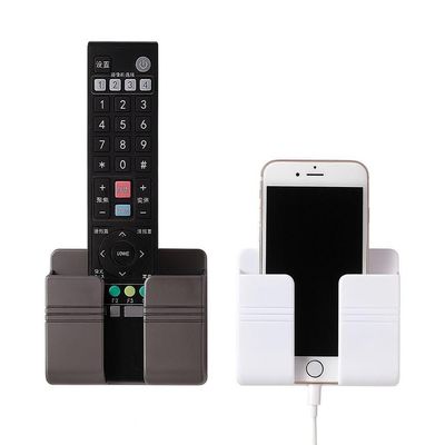 Suporte Multiuso De Parede Para Celular E Controle Remoto Branco