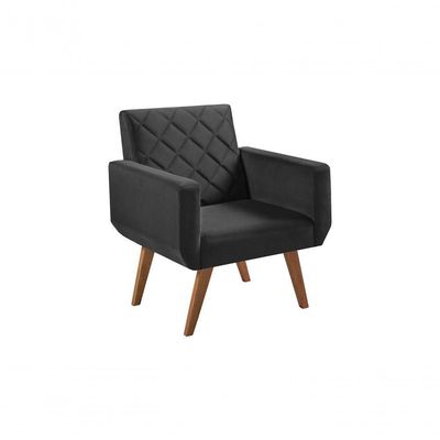 Poltrona 1 Lugar Anabelle Unidecor Preto