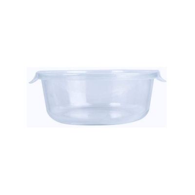 Kit 6 Potes Hermético Marmita De Vidro Redondo 620ml Mor