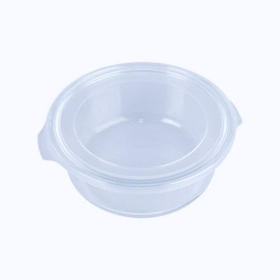 Kit 3 Potes Hermético Marmita De Vidro Redondo 620ml Mor