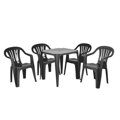Kit 10 Cadeiras Poltrona Plástica Empilhavel Reforçada 182kg Mor