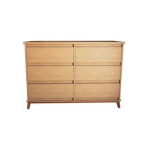 Cômoda Para Quarto Londres Com 6 Gavetas - Amêndoa