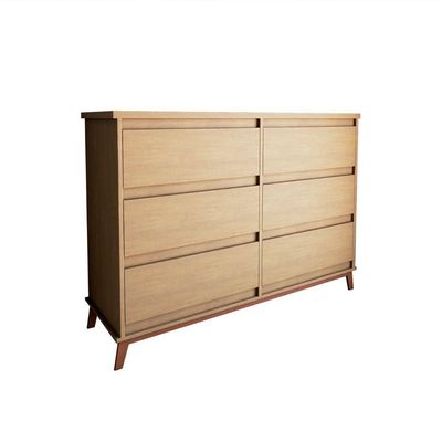 Cômoda Para Quarto Londres 6 Gavetas - Amêndoa