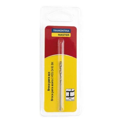 Broca Para Aço 2.3x53mm Tramontina Master Em Aço Rápido Hss Din 338