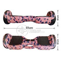 Hoverboard Infantil Skate Elétrico Adesivado America Led USA