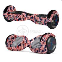 Hoverboard Infantil Skate Elétrico Adesivado America Led USA