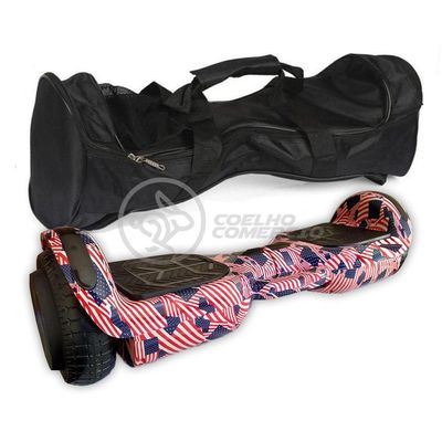 Hoverboard Infantil Skate Elétrico Adesivado America Led USA