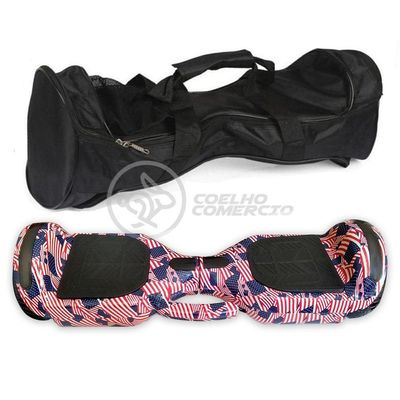 Hoverboard Infantil Skate Elétrico Adesivado America Led USA