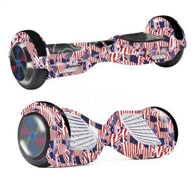 Hoverboard Infantil Skate Elétrico Adesivado America Led USA