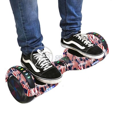 Hoverboard Infantil Skate Elétrico Adesivado America Led USA