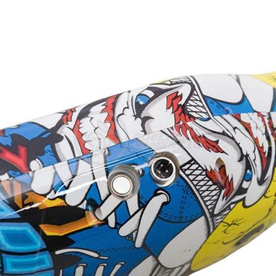 Hoverboard Infantil Skate Elétrico Arte Urbana Led Grafite