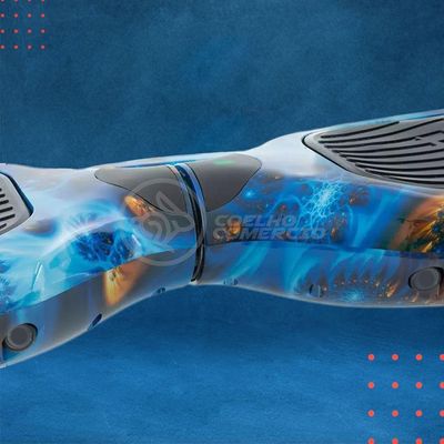 Hoverboard Infantil Skate Elétrico Led Azul Oceano