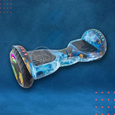 Hoverboard Infantil Skate Elétrico Led Azul Oceano