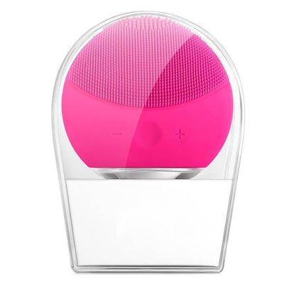 Esponja Elétrica De Massagem Facial Limpeza Rosto Rosa