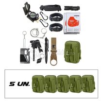 Kit 5 Bolsas Verde Militar Kits De Sobrevivência E Atividades De Camping verde