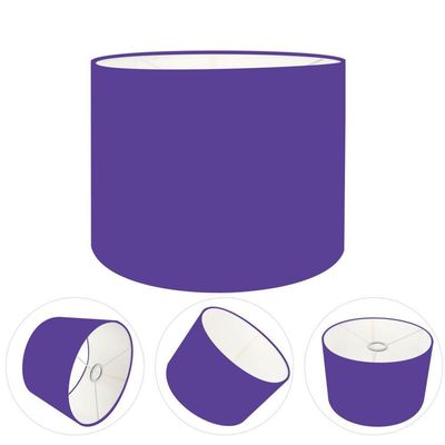 Cúpula Abajur Cilíndrica Cp-7020 ø45x21cm Roxo