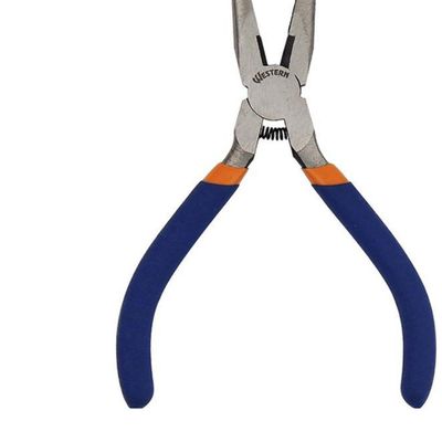 Alicate Mini Western Bico Meia Cana 5" Azul