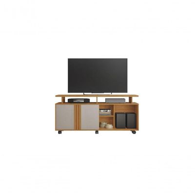 Rack Para Tv Até 58 Polegadas Humor Jcm Móveis Cinamomo/off White