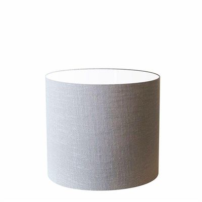 Cúpula Abajur E Luminária Cilíndrica Vivare Cp-7012 ø30x25cm - Bocal Nacional Rustico-cinza