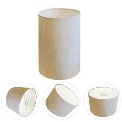 Cúpula Abajur Cilíndrica Cp-7004 ø15x25cm Linho Bege