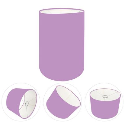 Cúpula Abajur Cilíndrica Cp-7004 ø15x25cm Lillás