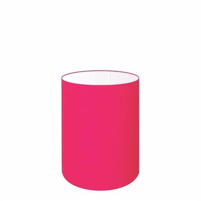 Cúpula Abajur Cilíndrica Cp-7003 ø15x20cm Rosa Pink