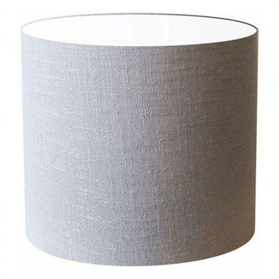 Cúpula Abajur E Luminária Cilíndrica Vivare Cp-7015 ø35x25cm - Bocal Nacional Rustico-cinza